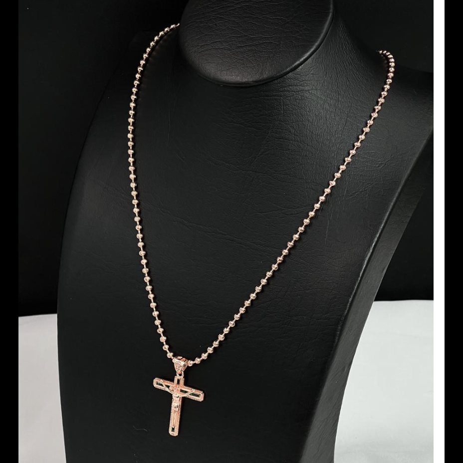 Cadena Militar Oro rosa 18k Laminado