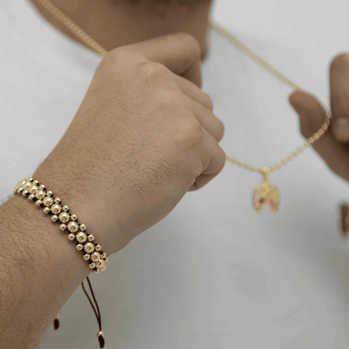 PULSERA BALIN DORADO 3 CARRILES