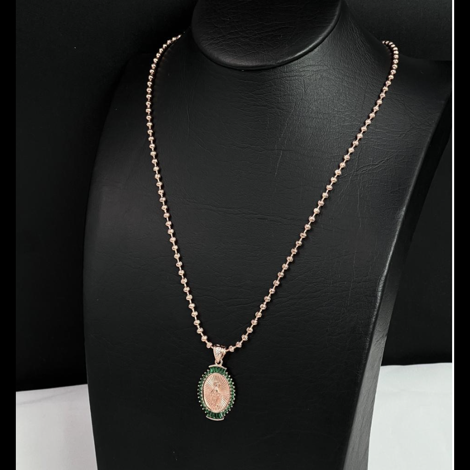 Cadena Militar Oro rosa 18k Laminado