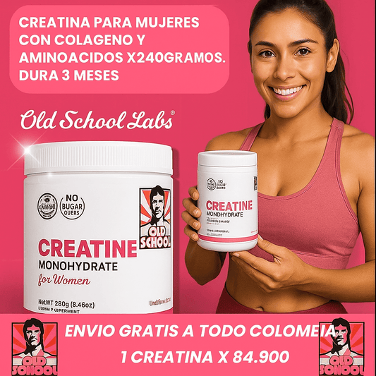 OLD SCHOOL CREATINE MONOHYDRATE 240GR ORIGINAL 🇺🇸