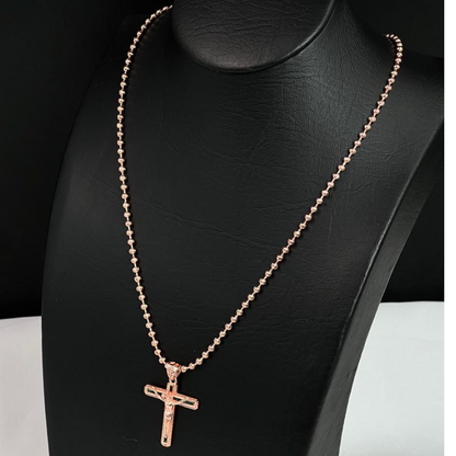 Cadena Militar Oro rosa 18k Laminado