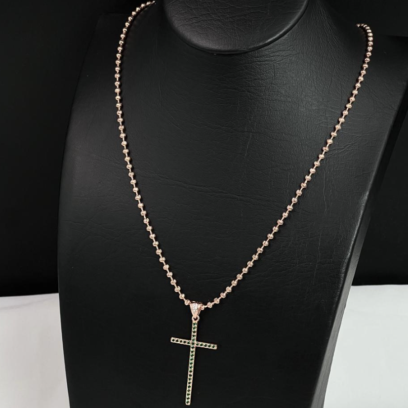 Cadena Militar Oro rosa 18k Laminado