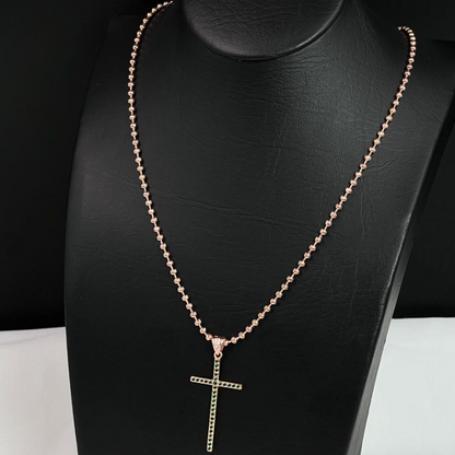 Cadena Militar Oro rosa 18k Laminado